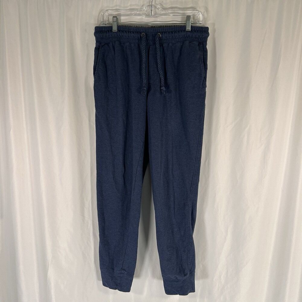 Jos A Bank 1905 Joggers Men's Large Solid Blue Pull On Drawstring Pockets